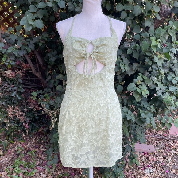 Princess Polly ANDRE MINI DRESS Halter Size 6 - Picture 3 of 11
